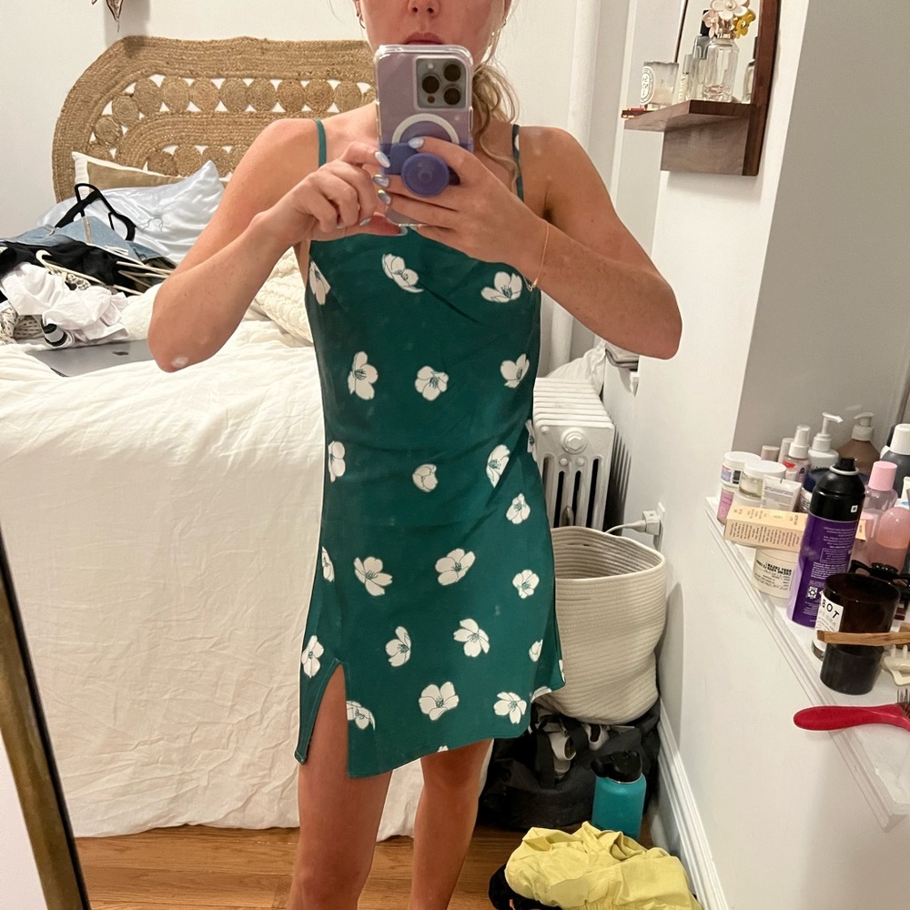 Princess Polly- Satin floral mini dress